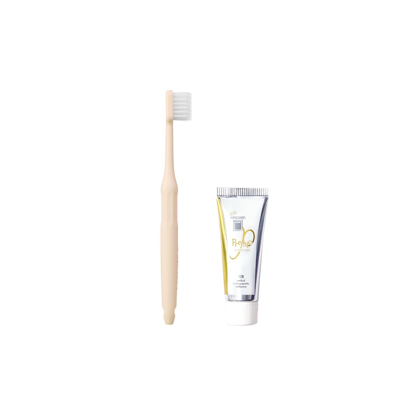 Набор розовый зубная щетка+паста для офиса и путешествий Apagard x SHIPS — фото товара APAGARD