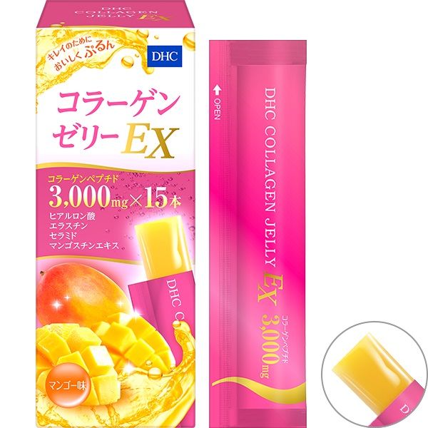 Коллагеновое желе в стиках на 15 дней DHC Collagen Jelly EX — купить в Japrise Коллагеновое желе в стиках на 15 дней DHC Collagen Jelly EX — фото товара DHC