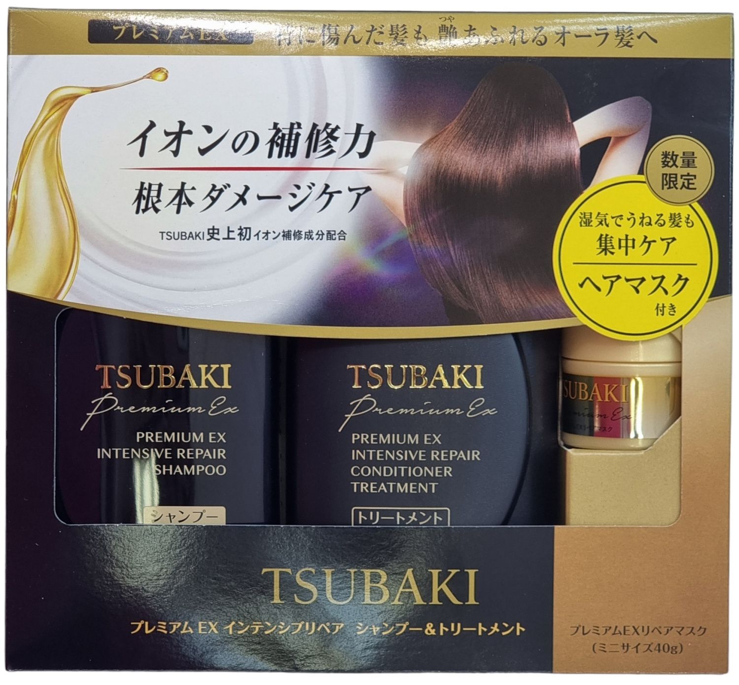 Набор для интенсивного восстановления волос, шампунь и кондиционер Shiseido TSUBAKI Premium EX Intensive Repair Shampoo & Treatment Set — Shiseido, 6 890 ₽ ₽