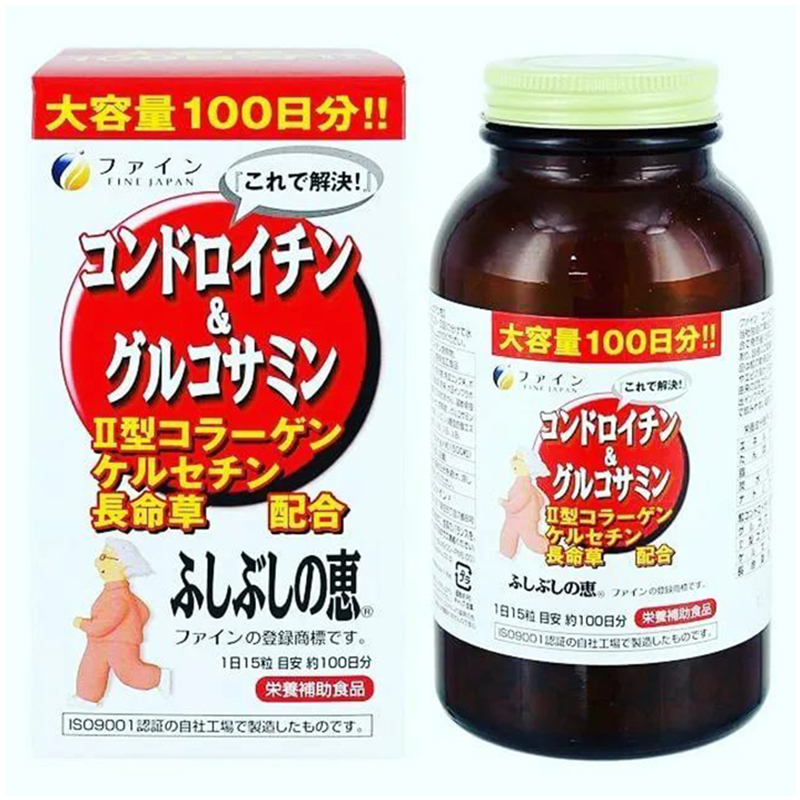 БАД Хондроитин и глюкозамин для восстановления хрящей и суставов Fine Japan Chondroitin Glucosamine