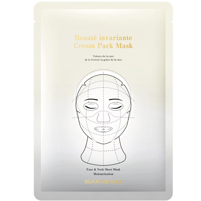 Антивозрастная тканевая маска для лица и шеи Bijou De Mer Beaute Invariante Cream Pack Mask Антивозрастная тканевая маска для лица и шеи Bijou De Mer Beaute Invariante Cream Pack Mask