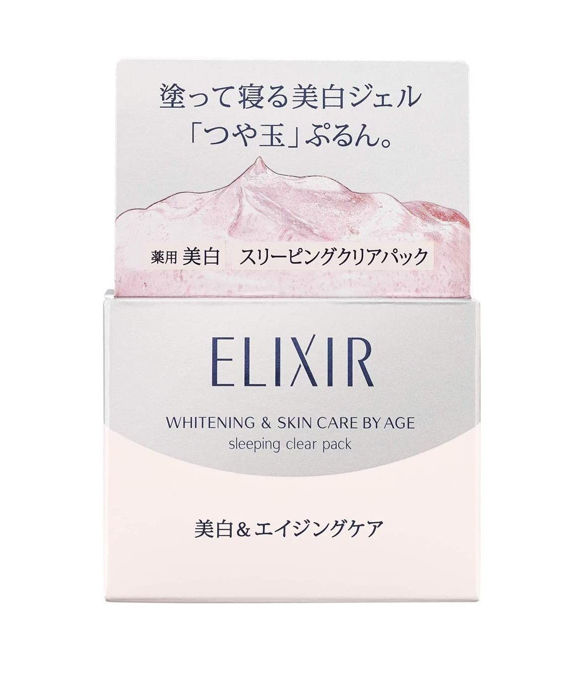 Отбеливающая несмываемая ночная маска для восстановления возрастной кожи Shiseido Elixir Whitening Sleeping Clear Pack — фото товара Shiseido