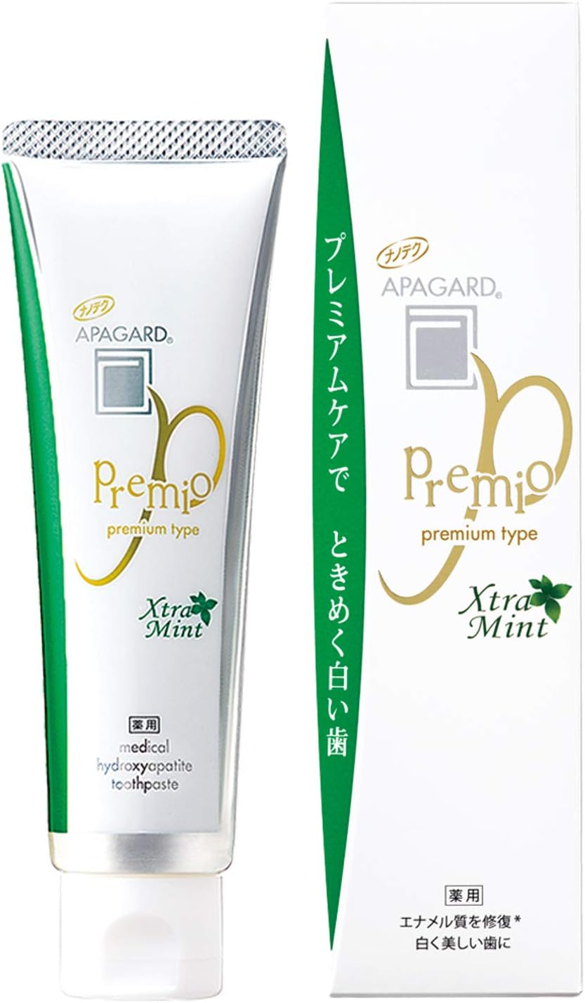 Отбеливающая зубная паста для чувствительных зубов с мятным вкусом Apagard Premio Extra Mint