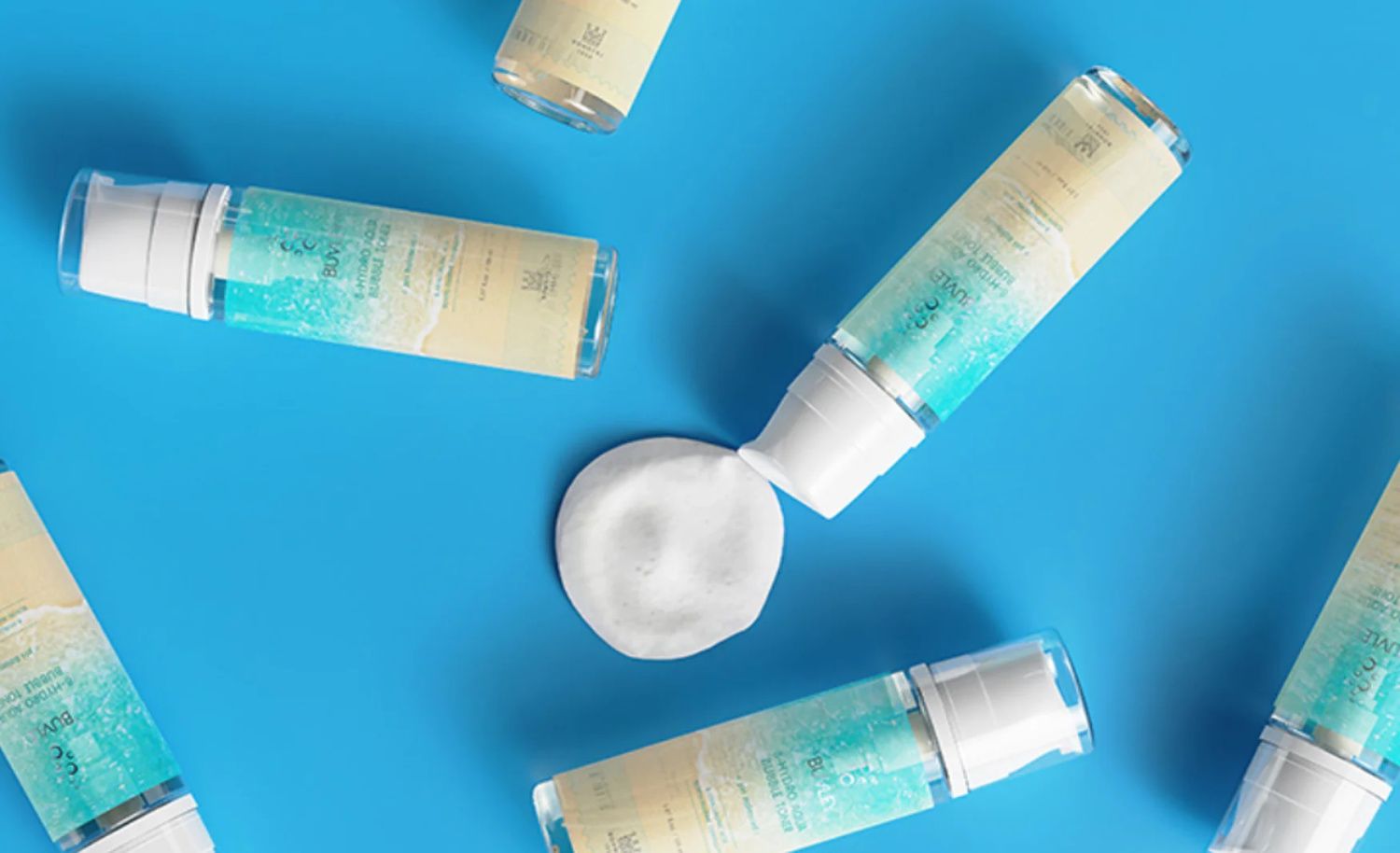 Нежный аква-мусс для увлажнения кожи с океаническим комплексом Buvley 8-Hydro Aqua Bubble Toner — фото товара BUVLEY