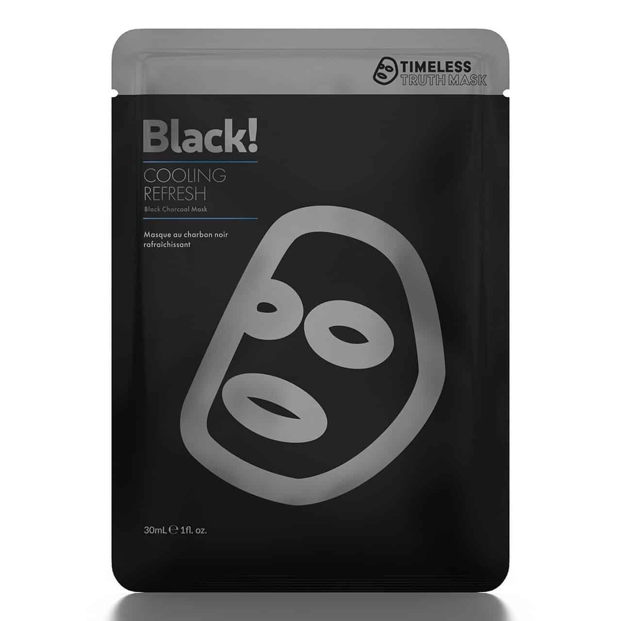 Освежающая маска с охлаждающим эффектом на основе активированного угля Timeless Truth Luminizing Cooling Refresh Black Charcoal Mask