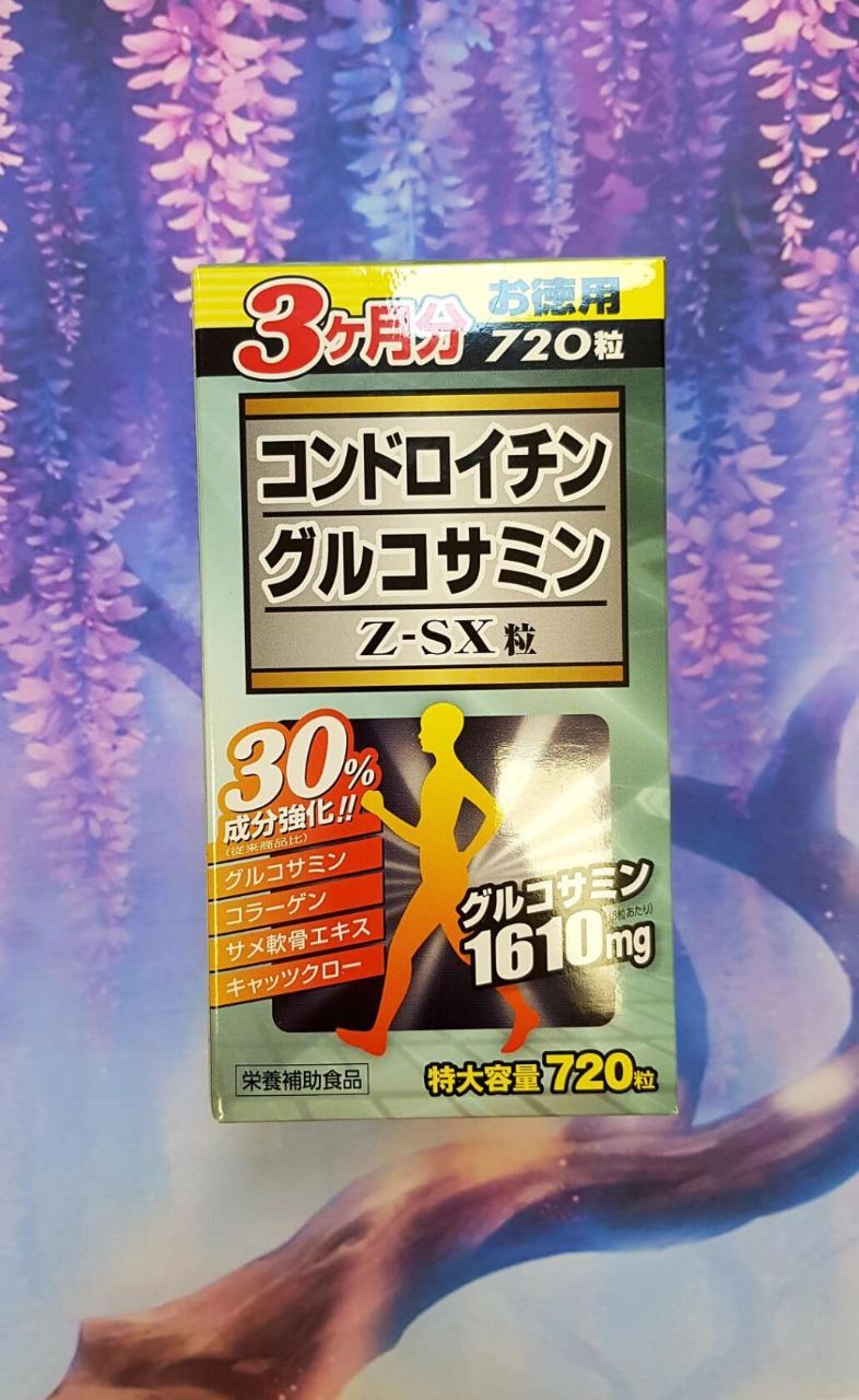 Комплекс для суставов с глюкозамином, хондроитином и MSM  на 90 дней Wellness Glucosamine Chondroitin Z-SX — фото товара Wellness Life Sciences