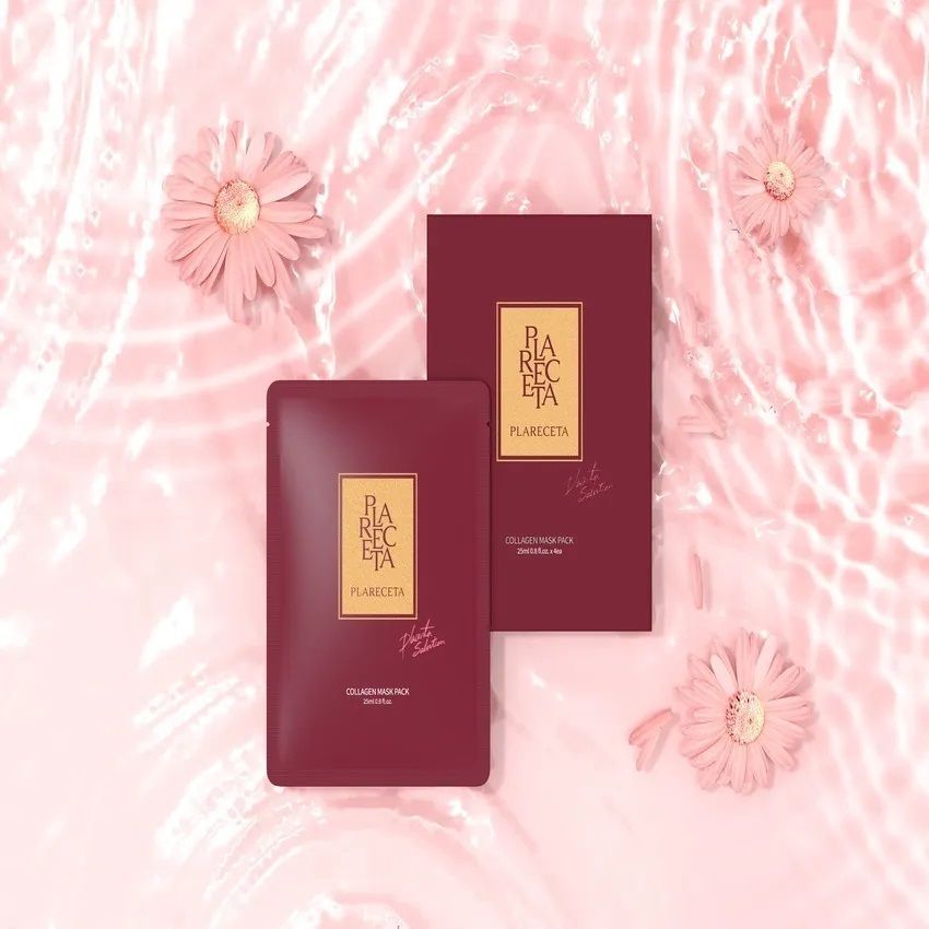 SPA-маска для свежести и сияния кожи с морским коллагеном 70% PlaReceta Collagen Mask Pack — фото товара PlaReceta