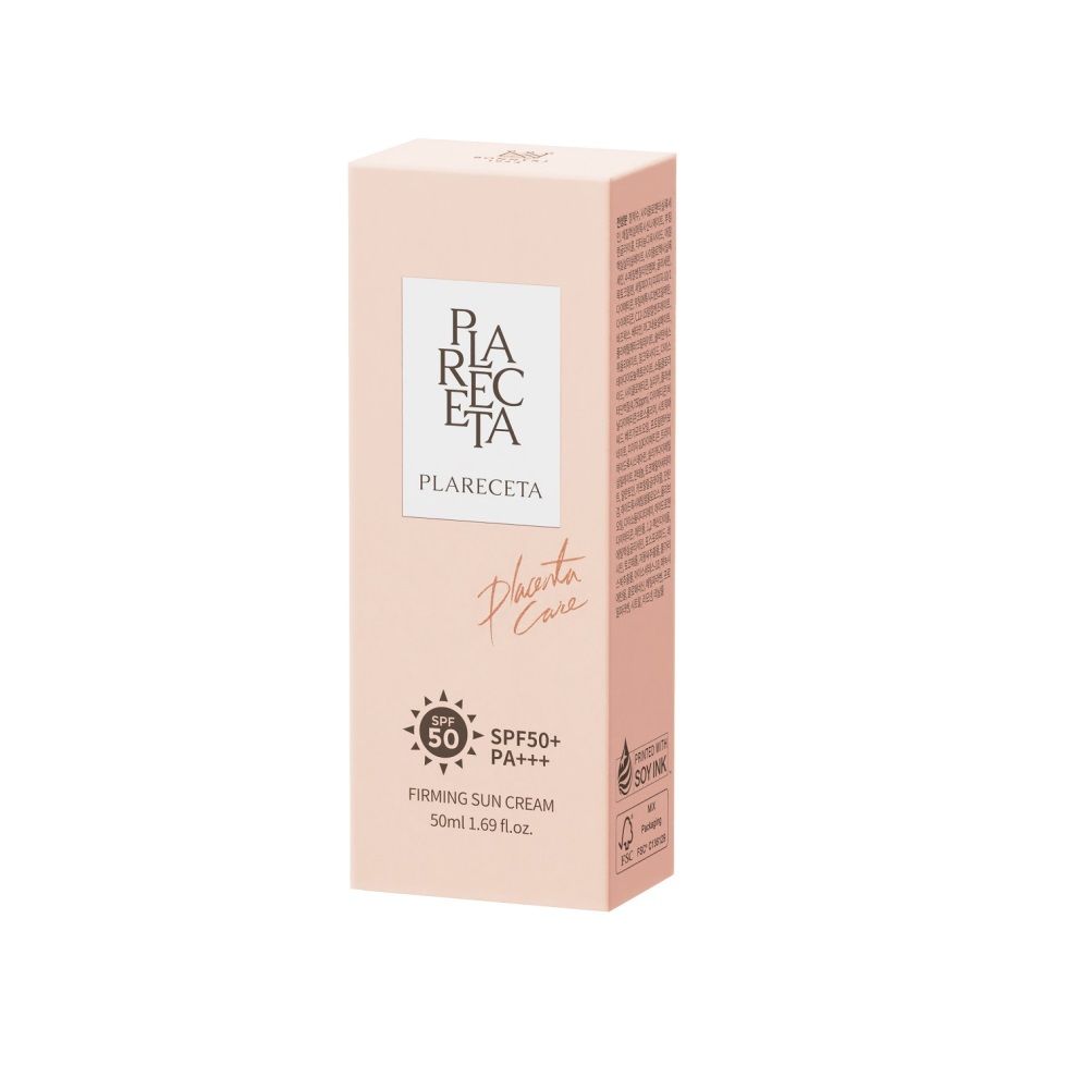 Крем солнцезащитный плацентарный восстанавливающий SPF 50+ PA+++ PlaReceta Firming Sun Cream