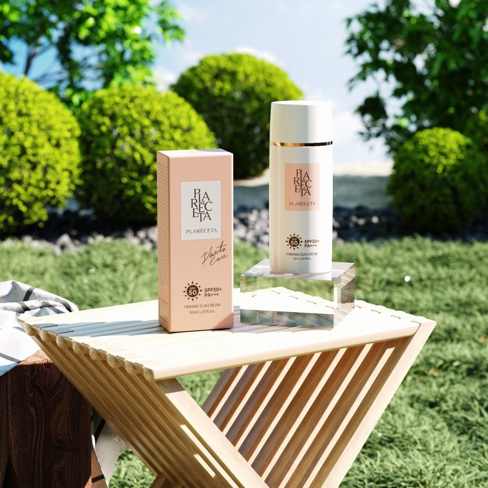 Крем солнцезащитный плацентарный восстанавливающий SPF 50+ PA+++ PlaReceta Firming Sun Cream