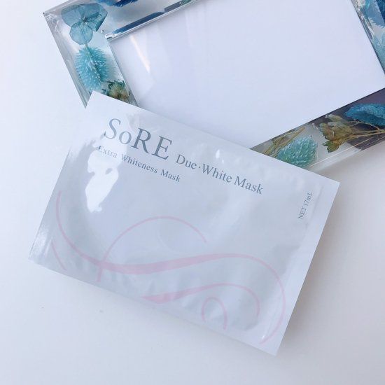 Плацентарно-гиалуроновая тканевая маска для лица UTP SoRE Due White Mask