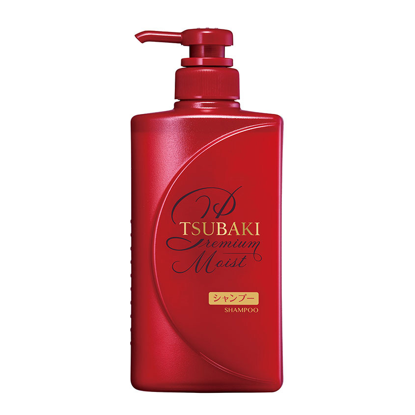 Увлажняющий шампунь для волос с маслом камелии Shiseido "Tsubaki Premium Moist"