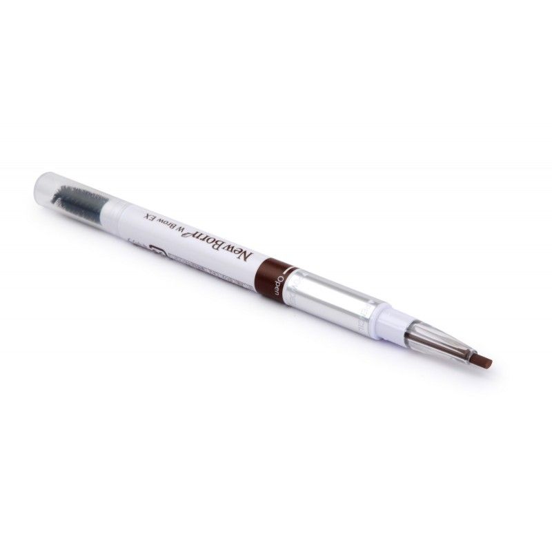 Подводка для бровей 3 в 1: карандаш + пудра + щеточка Sana New Born W Brow EX — фото товара Sana