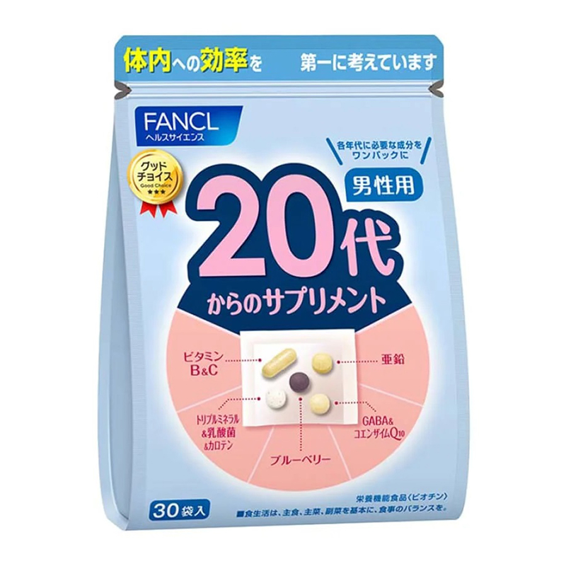 Витамины комплексного действия для юношей Fancl Good Choice Man 20+ — Fancl, 3&nbsp;190 ₽ ₽