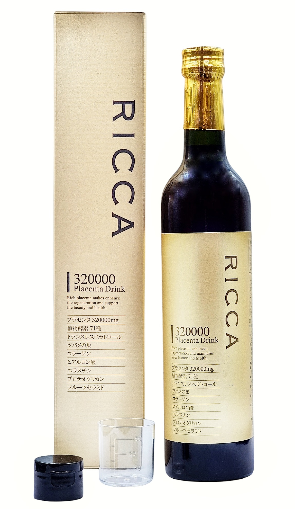 Плацентарный напиток Ricca с высоким содержанием плаценты 320000 мг и экстракта ласточкина гнезда, коллагеном для омоложения организма