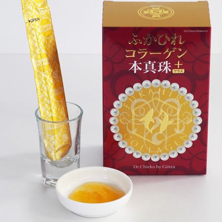 Коллагеновое желе из акульего плавника и жемчуга Ginza Tomato Shark Fin Collagen Pearl Powder Plus