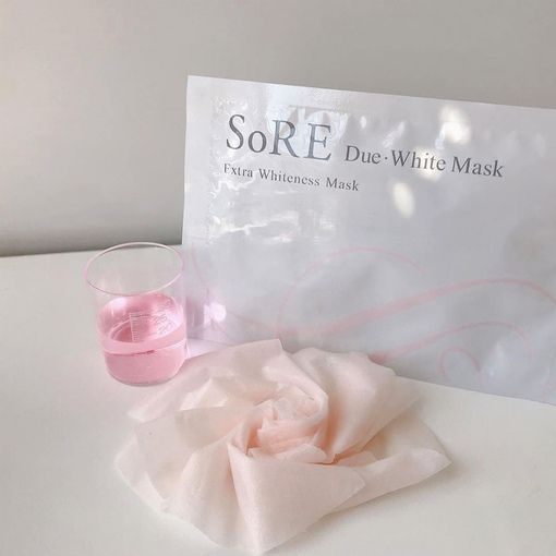 Плацентарно-гиалуроновая тканевая маска для лица UTP SoRE Due White Mask — купить в Japrise Плацентарно-гиалуроновая тканевая маска для лица UTP SoRE Due White Mask — фото товара Laennec Skincare