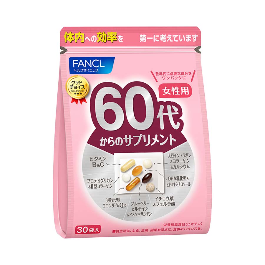 Витамины комплексного действия для женщин старше 60 лет Fancl Good Choice Woman 60+