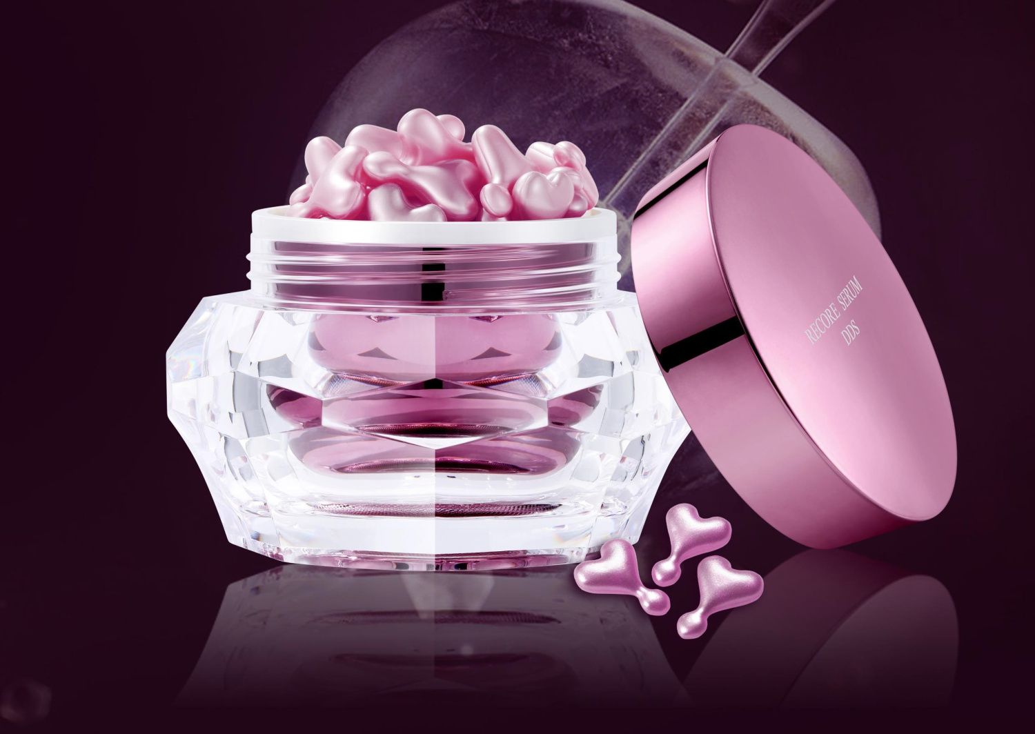 Восстанавливающая сыворотка в капсулах с плацентой и растительным белком для упругости и эластичности кожи Bijou de mer Recoreserum PTD DDS Richness Capsule