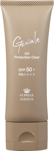Дерматологический солнцезащитный крем SPF 50+, PA ++++ Hermosa Geniale UV protection Clear
