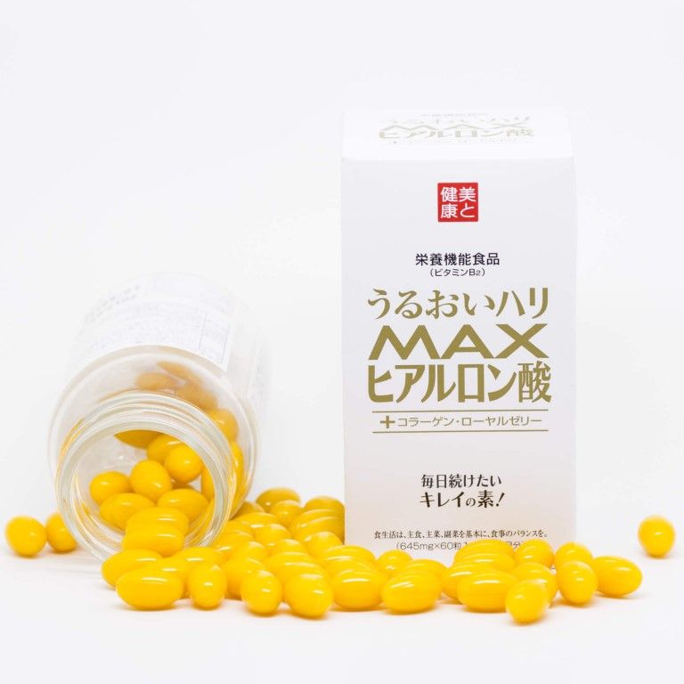 БАД Комплекс гиалуроновая кислота, коллаген, омега 3, маточное молочко для здоровья и красоты Herb Kenko Honpo МАХ Hyaluronic Acid — купить в Japrise БАД Комплекс гиалуроновая кислота, коллаген, омега 3, маточное молочко для здоровья и красоты Herb Kenko Honpo МАХ Hyaluronic Acid — фото товара