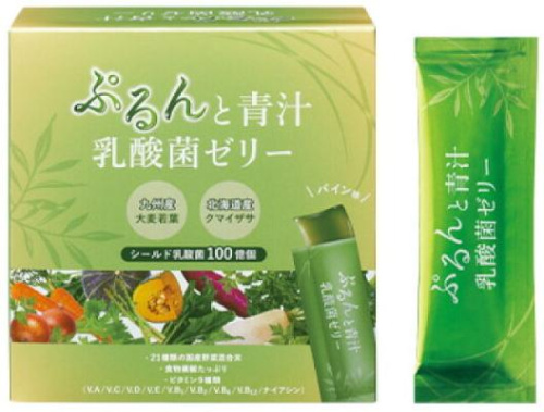 Желе-аодзиру с лактобактериями и витаминами FMG Mission Green Juice Lactic Acid Bacteria Jelly Желе-аодзиру с лактобактериями и витаминами FMG Mission Green Juice Lactic Acid Bacteria Jelly