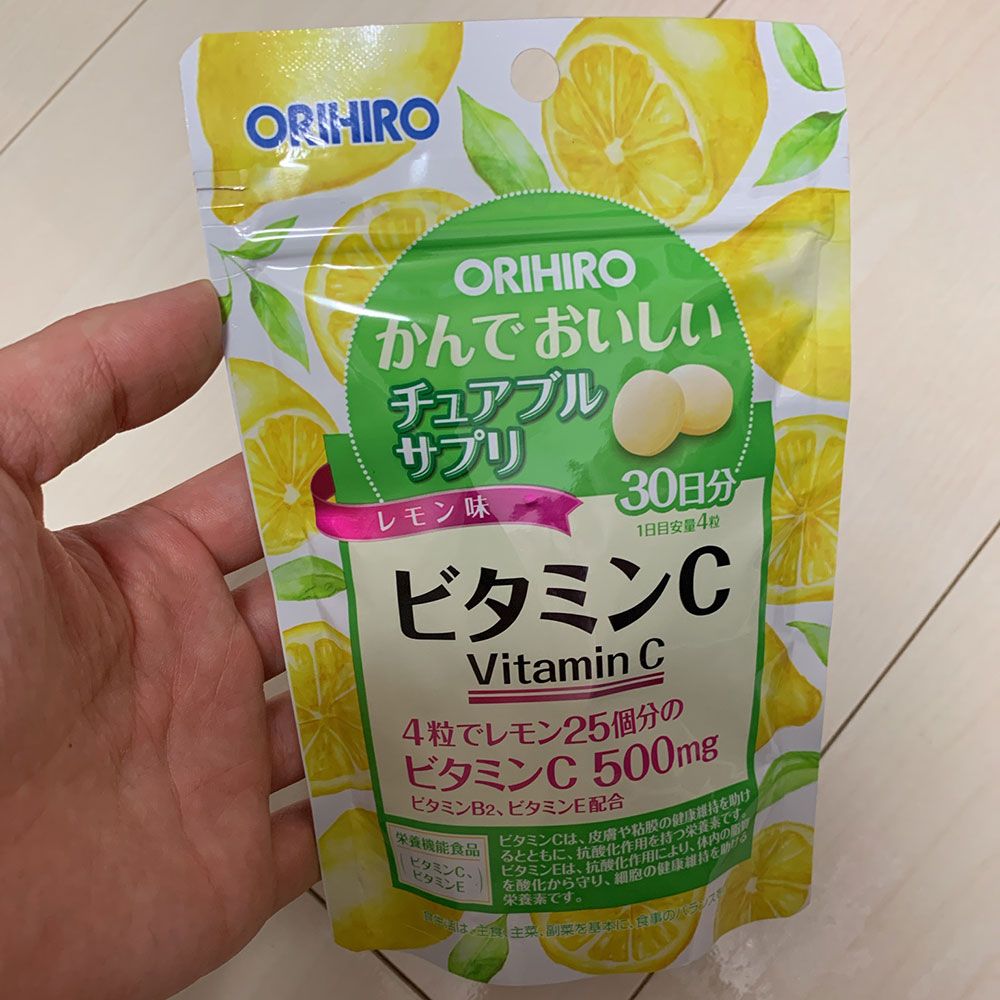 Жевательный витамин С со вкусом лимона Orihiro Vitamin C — фото товара Orihiro