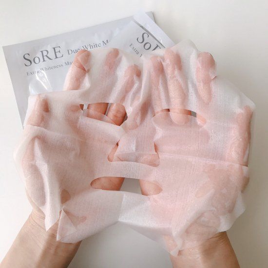 Плацентарно-гиалуроновая тканевая маска для лица UTP SoRE Due White Mask