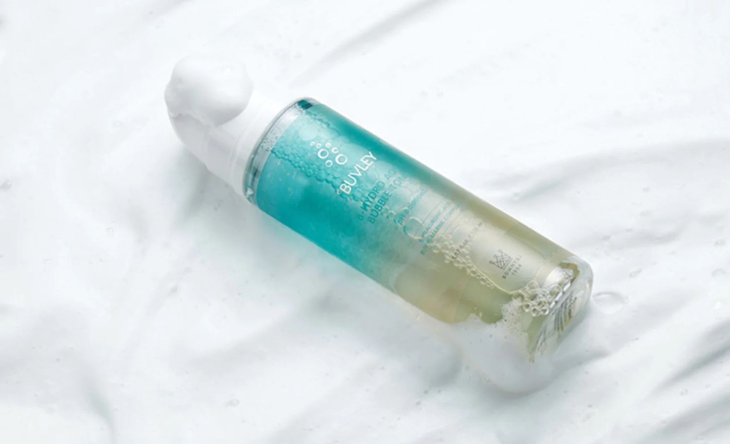 Нежный аква-мусс для увлажнения кожи с океаническим комплексом Buvley 8-Hydro Aqua Bubble Toner — фото товара BUVLEY