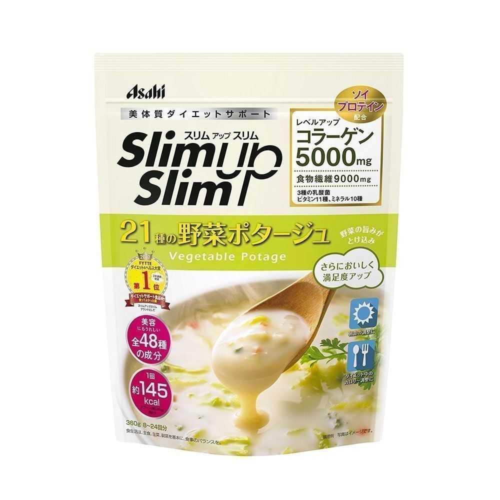 Диетический овощной суп-пюре Asahi Slim Up Slim Vegetable Potage Soup with Collagen | Asahi — Japrise Диетический овощной суп-пюре Asahi Slim Up Slim Vegetable Potage Soup with Collagen — Asahi, 5 290 ₽ ₽
