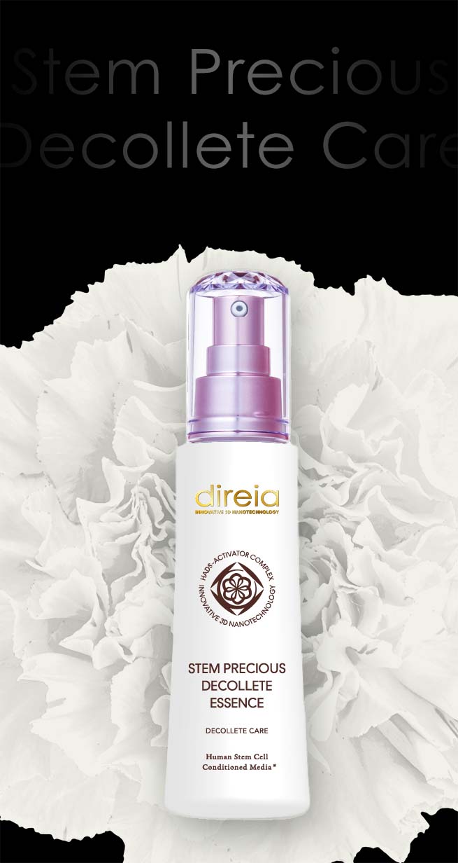 Сыворотка для ухода за кожей груди и зоной декольте Direia Stem Precious Decollete Essence — фото товара Direia