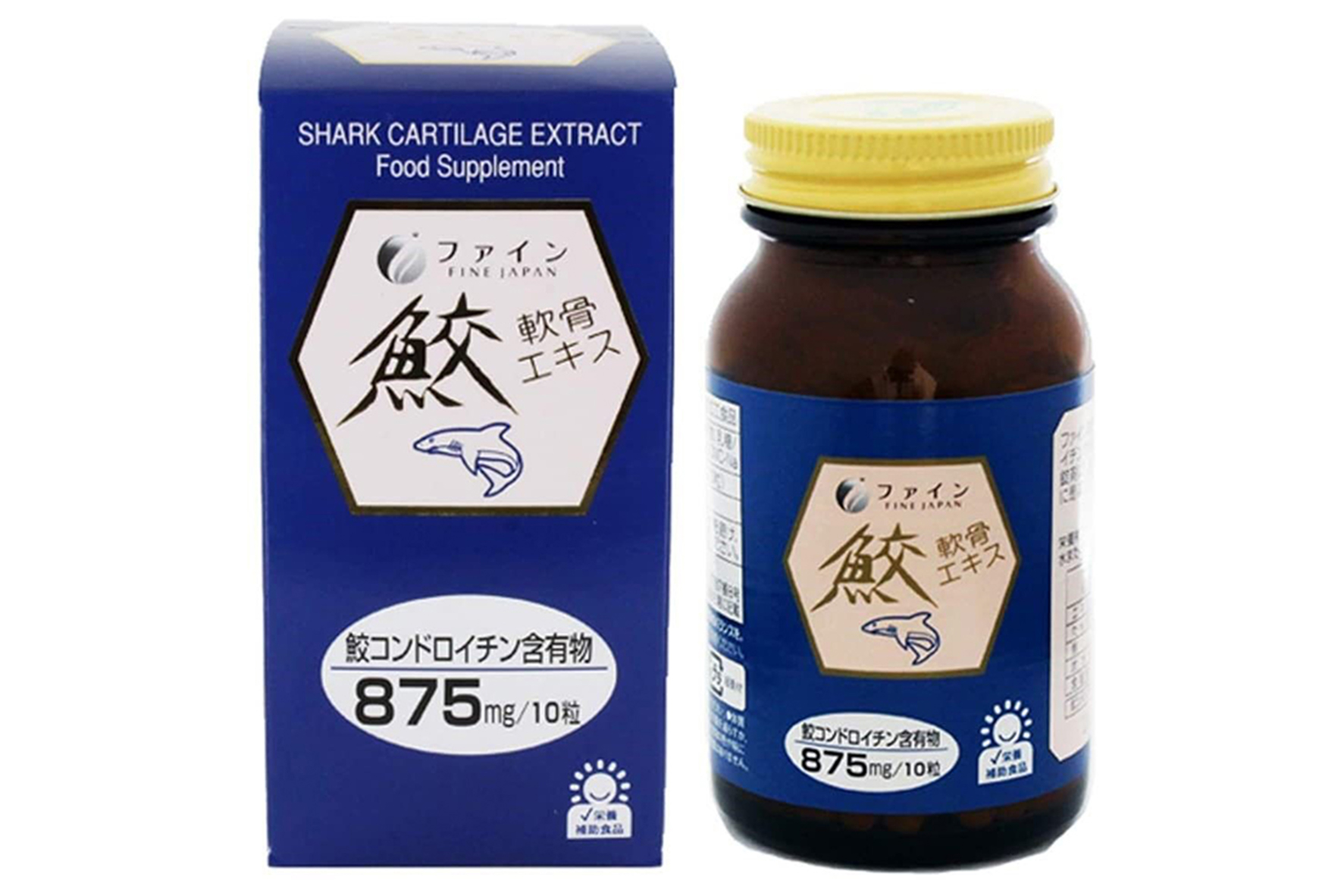 БАД Акулий хрящ для суставов Fine Japan Shark Cartilage Extract