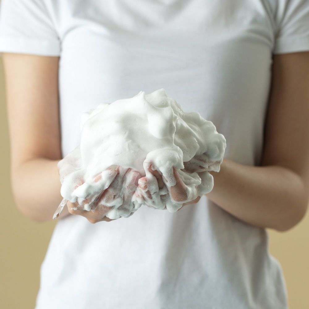 Четырехслойная пенообразующая косметическая сетка Plamine Awawa Net — купить в Japrise Четырехслойная пенообразующая косметическая сетка Plamine Awawa Net — фото товара Plamine