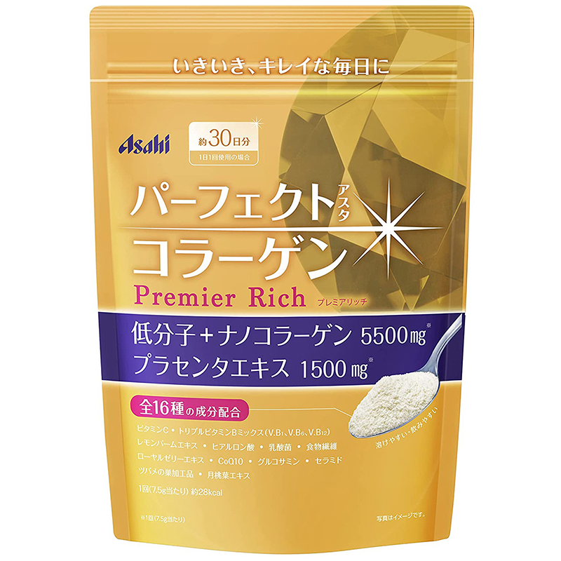 Низкомолекулярный коллаген с экстрактом плаценты для красоты и эластичности кожи Asahi Premium Rich | Asahi — Japrise Низкомолекулярный коллаген с экстрактом плаценты для красоты и эластичности кожи Asahi Premium Rich — Asahi, 4 390 ₽ ₽