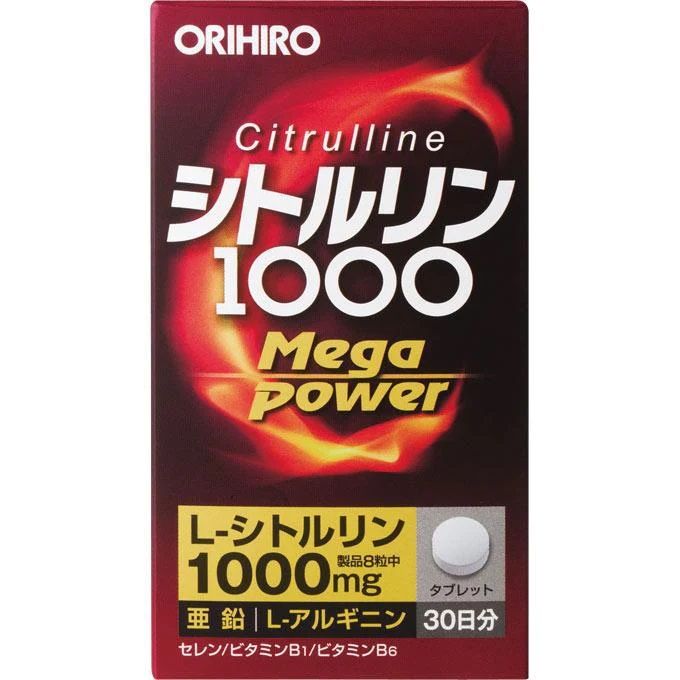Цитруллин для поддержания мужской силы и энергии Orihiro Citrulline 1000 Mega Power — купить в Japrise Цитруллин для поддержания мужской силы и энергии Orihiro Citrulline 1000 Mega Power — фото товара Orihiro