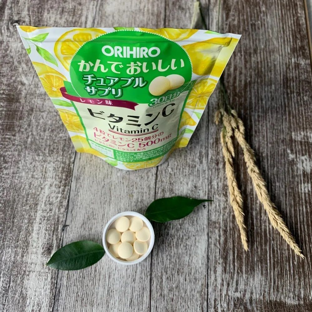 Жевательный витамин С со вкусом лимона Orihiro Vitamin C — фото товара Orihiro