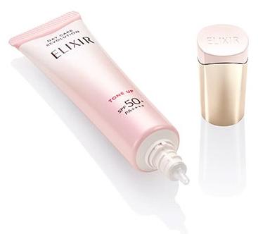 Дневная эмульсия с максимальной SPF защитой Shiseido Elixir Day Care Revolution Tone Up — купить в Japrise Дневная эмульсия с максимальной SPF защитой Shiseido Elixir Day Care Revolution Tone Up — фото товара Shiseido