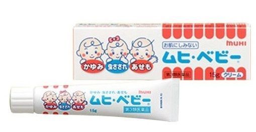 Детский крем от воспалений и зуда после укусов насекомых Ikedamohando Muhi Baby
