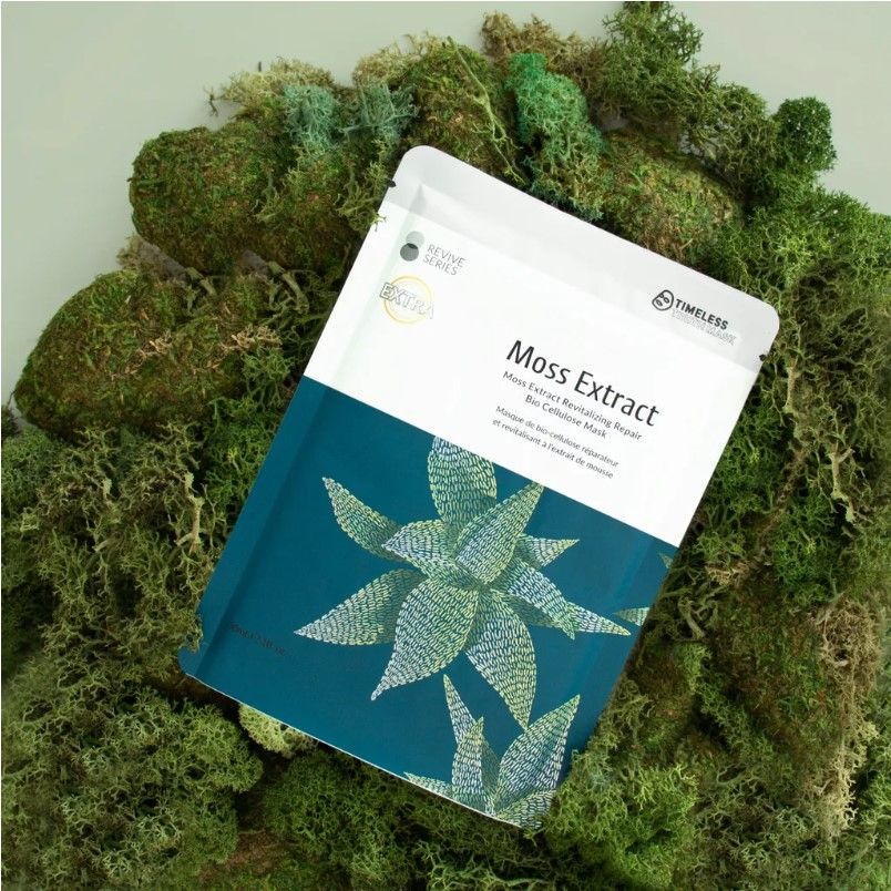 Восстанавливающая маска с экстрактом мха на основе биоцеллюлозы Timeless Moss Extract