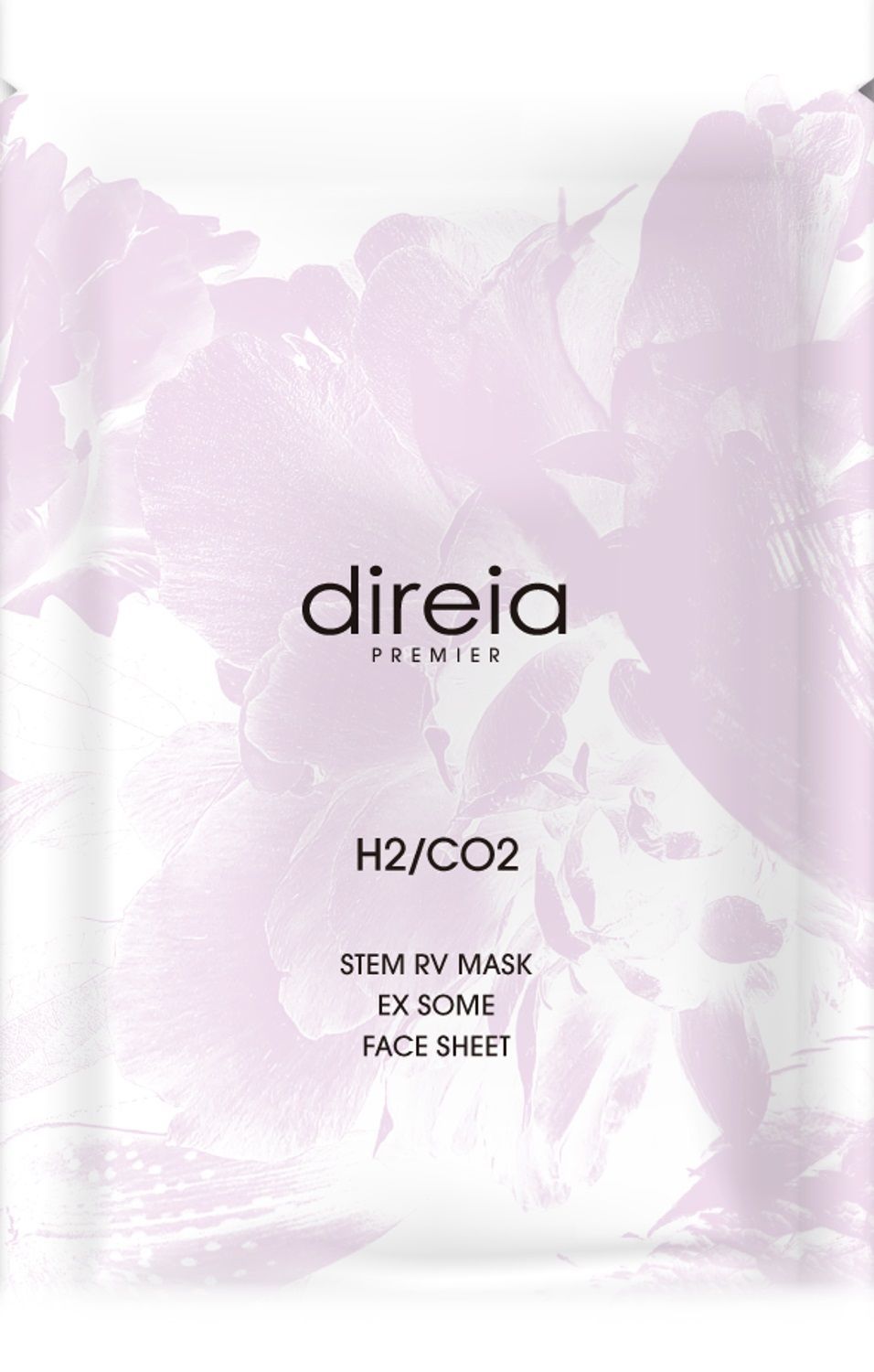Водородная карбокси-маска с культурой стволовых клеток и экзосомами Direia RV Mask EX Some H2/CO2 — фото товара Direia