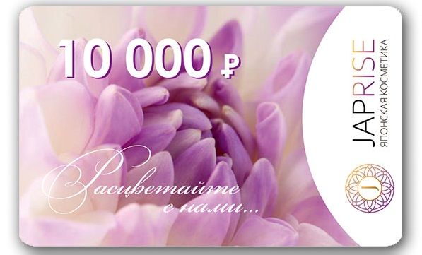 Подарочная карта JapRise на сумму 10 000 рублей