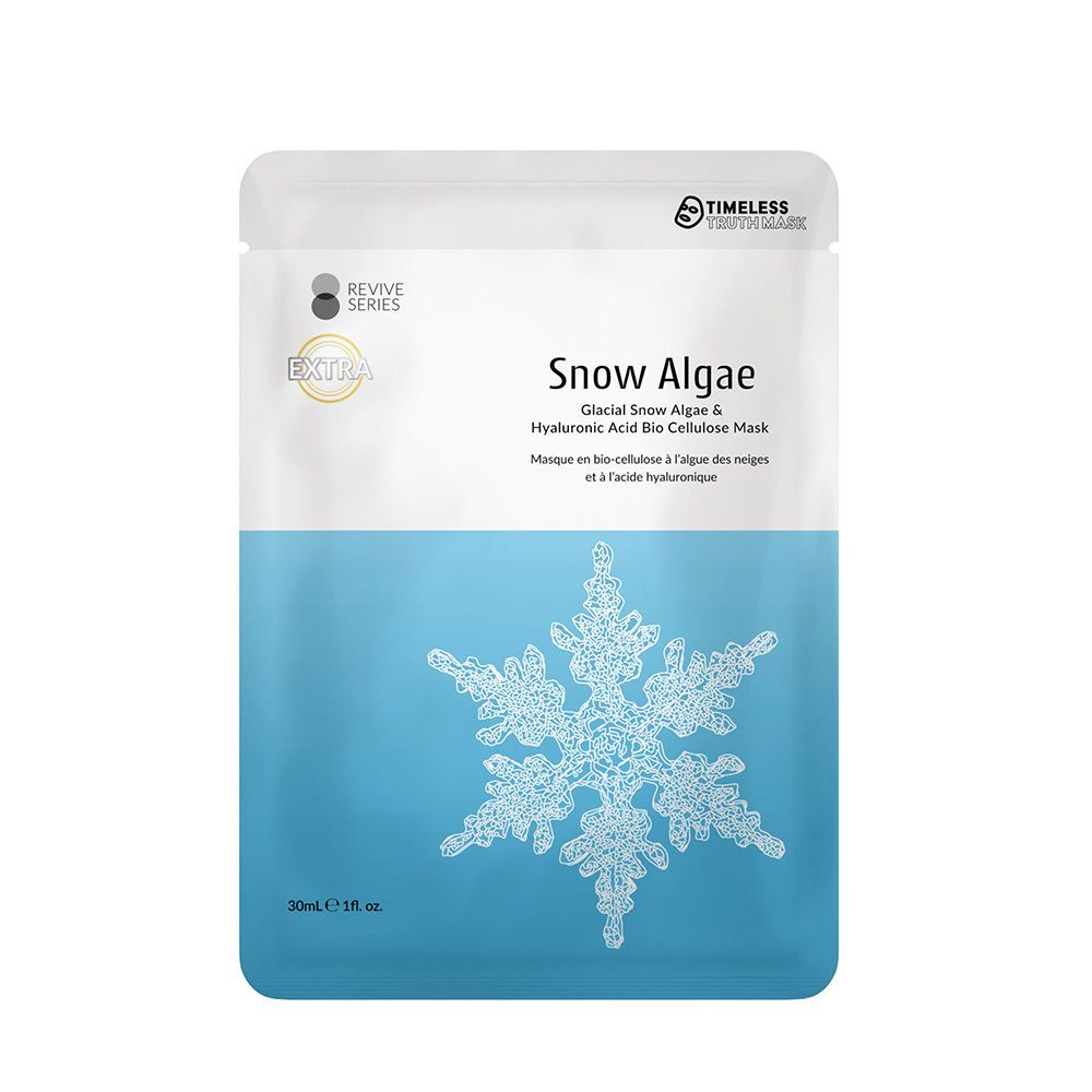 Тканевая лифтинг-маска для лица на биоцеллюлозной основе Timeless Snow Algae