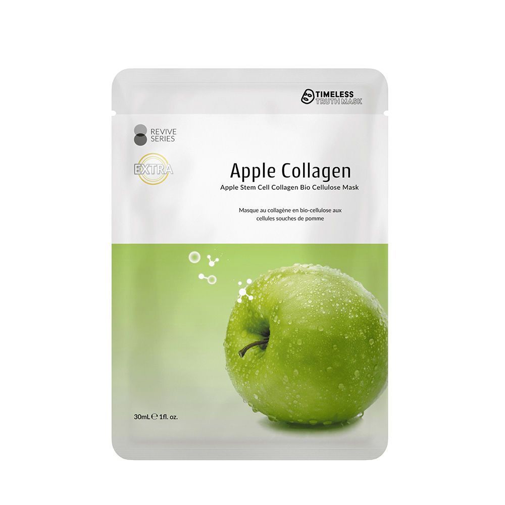 Тканевая маска с фитостволовыми клетками яблок на биоцеллюлозной основе Timeless Apple Collagen Тканевая маска с фитостволовыми клетками яблок на биоцеллюлозной основе Timeless Apple Collagen