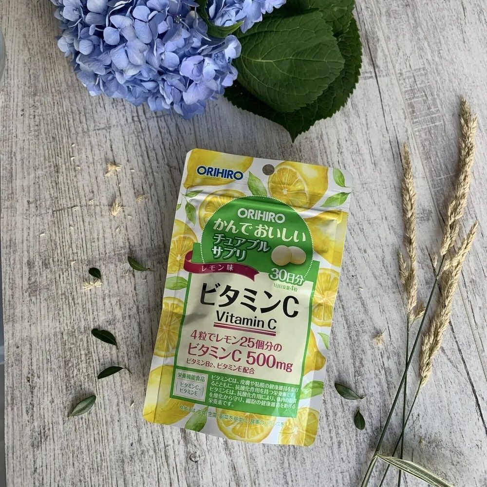 Жевательный витамин С со вкусом лимона Orihiro Vitamin C — фото товара Orihiro