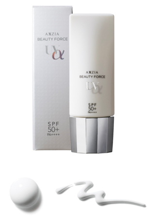 Солнцезащитный крем с ухаживающим составом против трех видов излучения AXXZIA Beauty Force UV Alfa SPF 50+ PA++++ — купить в Japrise Солнцезащитный крем с ухаживающим составом против трех видов излучения AXXZIA Beauty Force UV Alfa SPF 50+ PA++++ — фото товара Axxzia