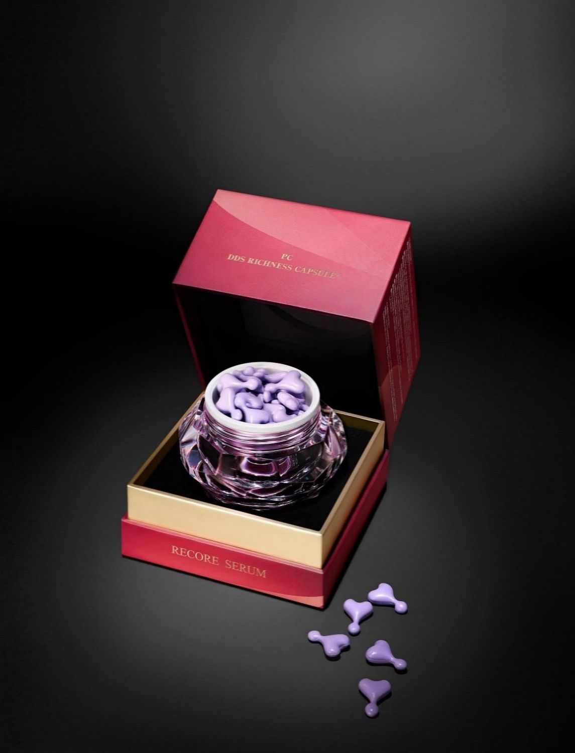 Восстанавливающая сыворотка в капсулах с плацентой и растительным белком для упругости и эластичности кожи Bijou de mer Recoreserum PTD DDS Richness Capsule