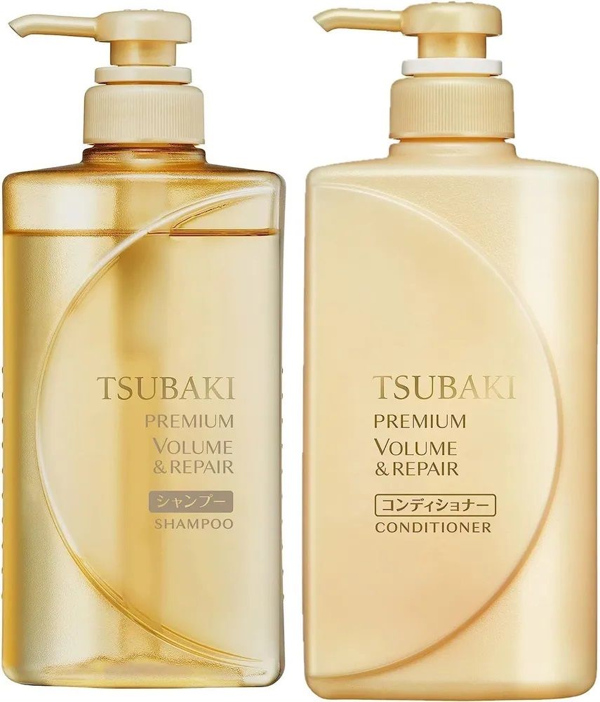 Набор для восстановления поврежденных волос Shiseido Tsubaki Premium Repair Damage Care Shampoo + Conditioner Jumbo Set — купить в Japrise Набор для восстановления поврежденных волос Shiseido Tsubaki Premium Repair Damage Care Shampoo + Conditioner Jumbo Set — фото товара Shiseido