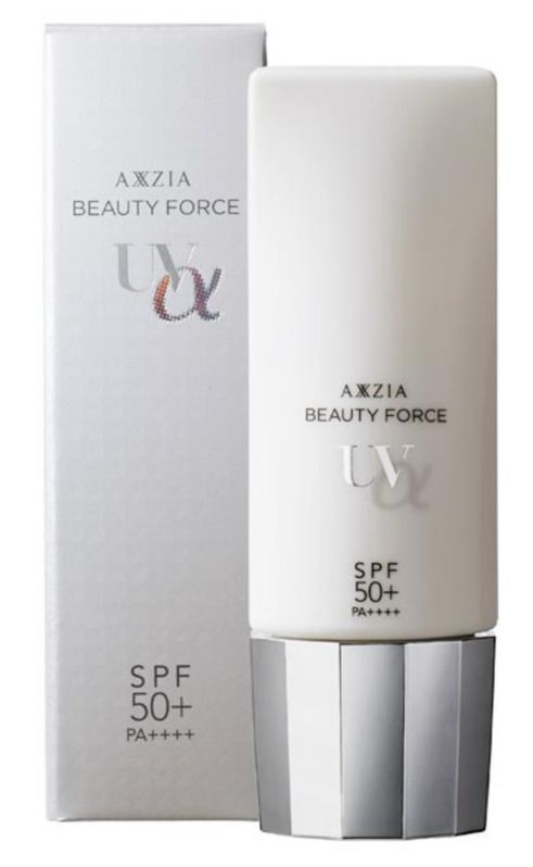 Солнцезащитный крем с ухаживающим составом против трех видов излучения AXXZIA Beauty Force UV Alfa SPF 50+ PA++++ — купить в Japrise Солнцезащитный крем с ухаживающим составом против трех видов излучения AXXZIA Beauty Force UV Alfa SPF 50+ PA++++ — фото товара Axxzia