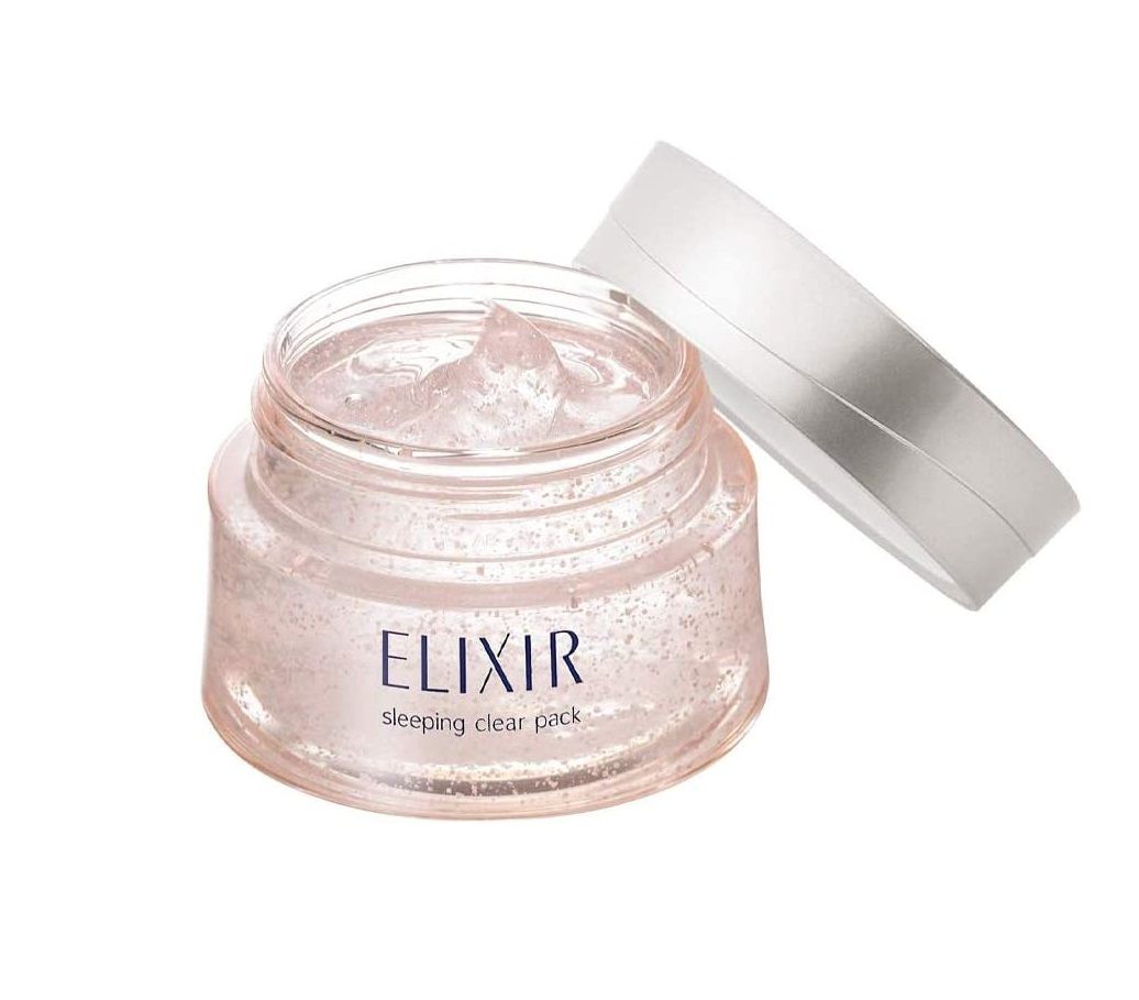 Отбеливающая несмываемая ночная маска для восстановления возрастной кожи Shiseido Elixir Whitening Sleeping Clear Pack — фото товара Shiseido