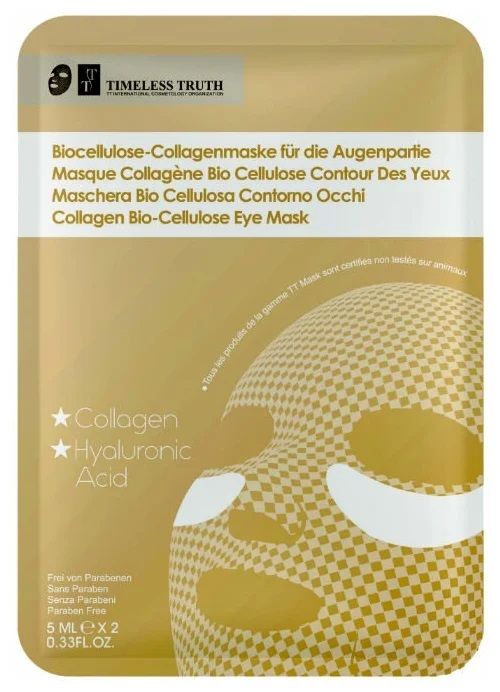 Маска-патч для кожи вокруг глаз с коллагеном на биоцеллюлозной основе Timeless Truth Сollagen Bio Cellulose Eye Mask — Timeless, 890 ₽ ₽