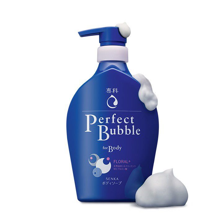 Увлажняющий гель-мыло для тела с функцией длительного дезодорирования с легким ароматом цветов и свежести SENKA Perfect Bubble Floral+ Shiseido